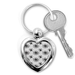 Spider Web - Halloween Decor Key Chain (heart) by ConteMonfrey