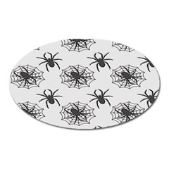 Spider Web - Halloween Decor Oval Magnet by ConteMonfrey