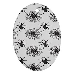 Spider Web - Halloween Decor Oval Ornament (two Sides) by ConteMonfrey