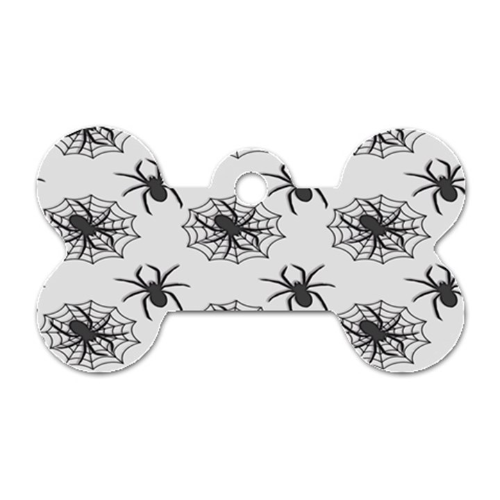 Spider Web - Halloween Decor Dog Tag Bone (One Side)