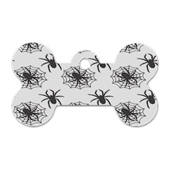 Spider Web - Halloween Decor Dog Tag Bone (two Sides) by ConteMonfrey