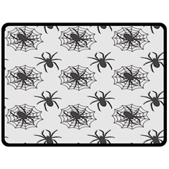 Spider Web - Halloween Decor Fleece Blanket (large)  by ConteMonfrey