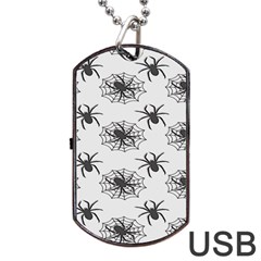 Spider Web - Halloween Decor Dog Tag Usb Flash (one Side) by ConteMonfrey