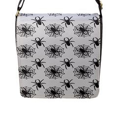 Spider Web - Halloween Decor Flap Closure Messenger Bag (l) by ConteMonfrey