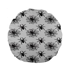 Spider Web - Halloween Decor Standard 15  Premium Flano Round Cushions by ConteMonfrey