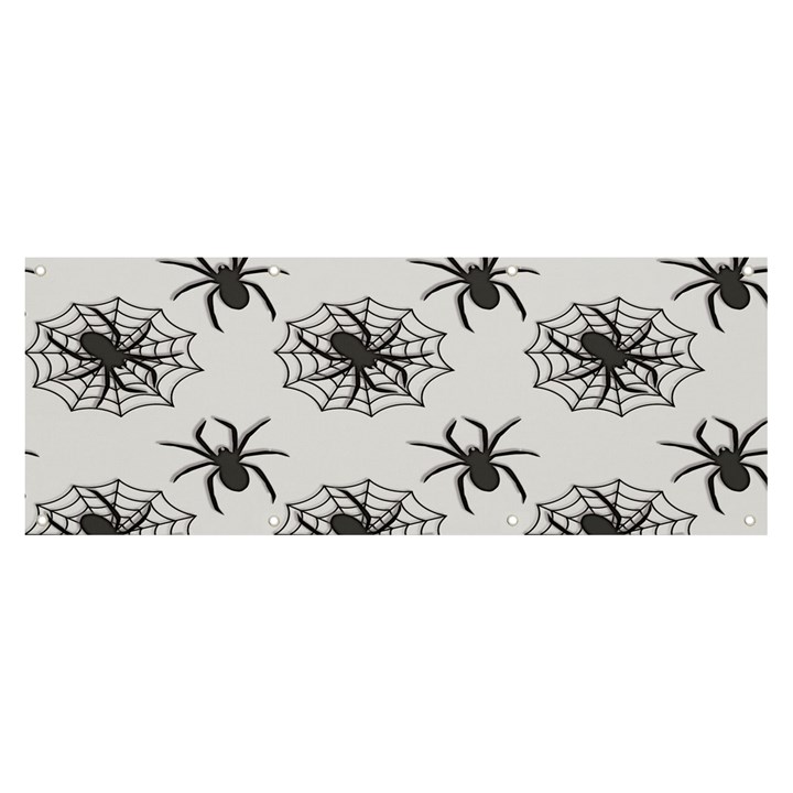 Spider Web - Halloween Decor Banner and Sign 8  x 3 