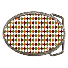 Halloween Palette Plaids   Belt Buckles by ConteMonfrey