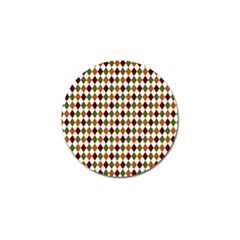 Halloween Palette Plaids   Golf Ball Marker (4 Pack) by ConteMonfrey