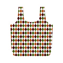 Halloween Palette Plaids   Full Print Recycle Bag (m) by ConteMonfrey