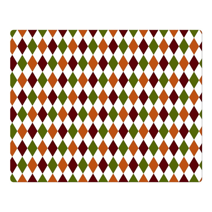 Halloween Palette Plaids   Double Sided Flano Blanket (Large) 