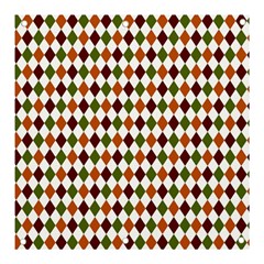 Halloween Palette Plaids   Banner And Sign 3  X 3 