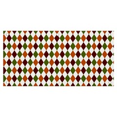 Halloween Palette Plaids   Banner And Sign 6  X 3 