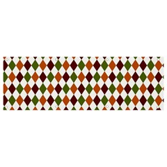 Halloween Palette Plaids   Banner And Sign 9  X 3 