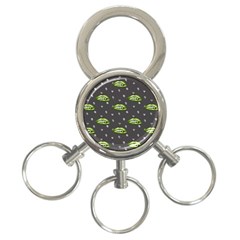 Green Vampire Mouth - Halloween Modern Decor 3-ring Key Chain by ConteMonfrey