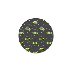 Green Vampire Mouth - Halloween Modern Decor Golf Ball Marker by ConteMonfrey