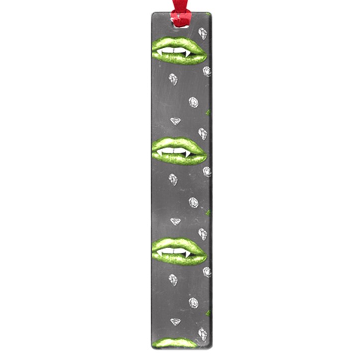 Green Vampire Mouth - Halloween Modern Decor Large Book Marks