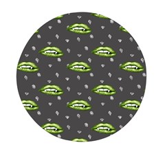 Green Vampire Mouth - Halloween Modern Decor Mini Round Pill Box (pack Of 3) by ConteMonfrey