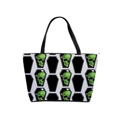 Coffins And Skulls - Modern Halloween Decor  Classic Shoulder Handbag by ConteMonfrey