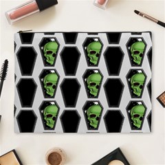 Coffins And Skulls - Modern Halloween Decor  Cosmetic Bag (xl) by ConteMonfrey