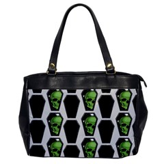 Coffins And Skulls - Modern Halloween Decor  Oversize Office Handbag by ConteMonfrey