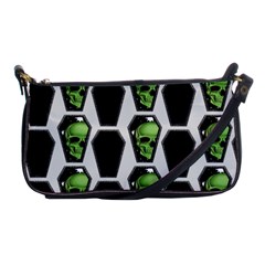 Coffins And Skulls - Modern Halloween Decor  Shoulder Clutch Bag by ConteMonfrey