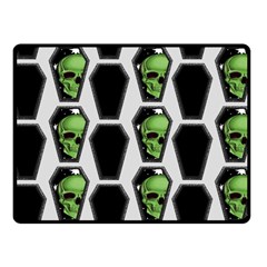 Coffins And Skulls - Modern Halloween Decor  Fleece Blanket (small) by ConteMonfrey