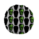 Coffins And Skulls - Modern Halloween Decor  Standard 15  Premium Round Cushions Back