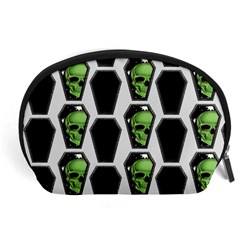 Coffins And Skulls - Modern Halloween Decor  Accessory Pouch (large) by ConteMonfrey