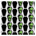 Coffins And Skulls - Modern Halloween Decor  Square Satin Scarf (36  x 36 ) Front