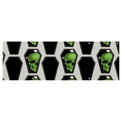 Coffins And Skulls - Modern Halloween Decor  Banner And Sign 12  X 4  by ConteMonfrey