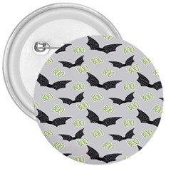 Boo! Bat Rain - Halloween Decor  3  Buttons by ConteMonfrey