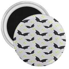 Boo! Bat Rain - Halloween Decor  3  Magnets by ConteMonfrey