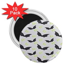 Boo! Bat Rain - Halloween Decor  2 25  Magnets (10 Pack) 