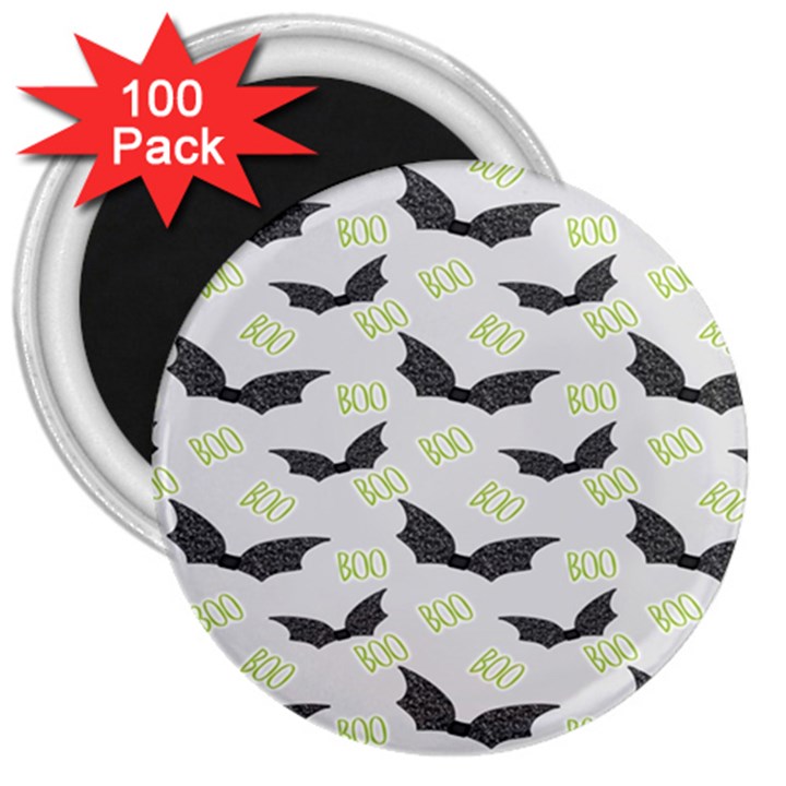 Boo! Bat Rain - Halloween Decor  3  Magnets (100 pack)