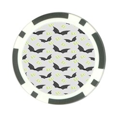 Boo! Bat Rain - Halloween Decor  Poker Chip Card Guard by ConteMonfrey