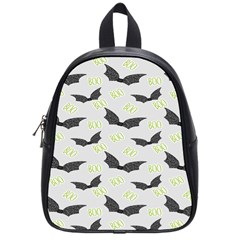 Boo! Bat Rain - Halloween Decor  School Bag (small) by ConteMonfrey