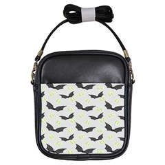 Boo! Bat Rain - Halloween Decor  Girls Sling Bag by ConteMonfrey