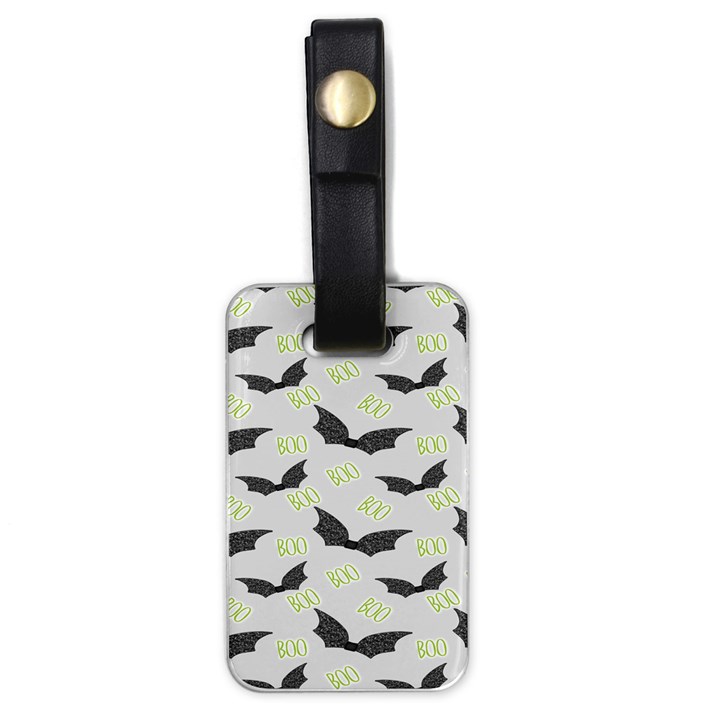 Boo! Bat Rain - Halloween Decor  Luggage Tag (one side)