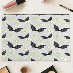 Boo! Bat Rain - Halloween Decor  Cosmetic Bag (xxl) by ConteMonfrey