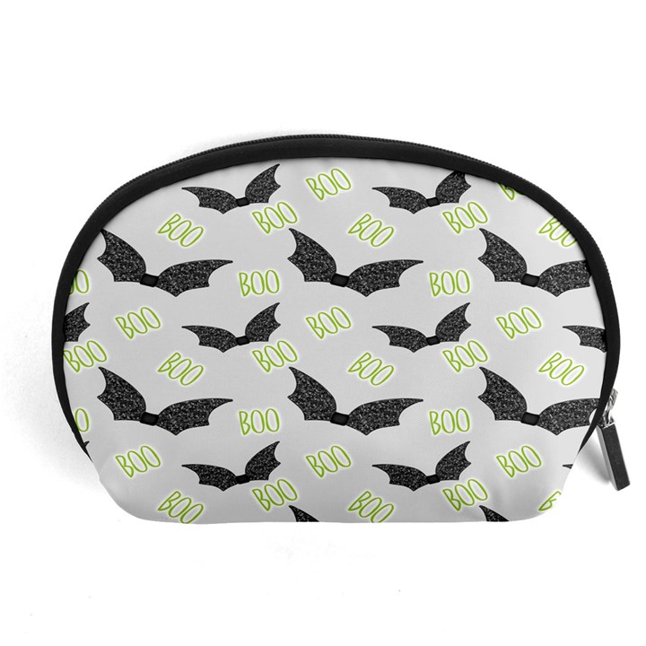 Boo! Bat Rain - Halloween Decor  Accessory Pouch (Large)