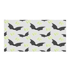 Boo! Bat Rain - Halloween Decor  Satin Wrap 35  X 70  by ConteMonfrey