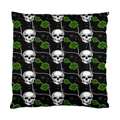 Green Roses And Skull - Romantic Halloween   Standard Cushion Case (one Side) by ConteMonfrey