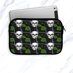 Green Roses And Skull - Romantic Halloween   Apple Ipad Mini Zipper Cases by ConteMonfrey