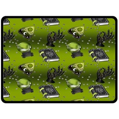 Ocultism Wicca Real Witch Halloween  Double Sided Fleece Blanket (large) 