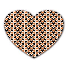 Halloween Plaids Arrow Heart Mousepads by ConteMonfrey