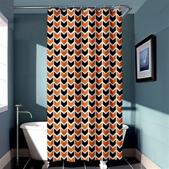 Halloween Plaids Arrow Shower Curtain 36  X 72  (stall)  by ConteMonfrey