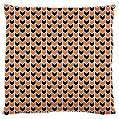 Halloween Plaids Arrow Large Cushion Case (two Sides) by ConteMonfrey