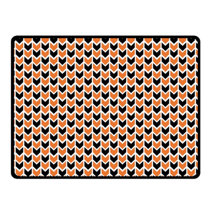 Halloween Plaids arrow Double Sided Fleece Blanket (Small) 