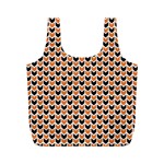 Halloween Plaids arrow Full Print Recycle Bag (M) Back