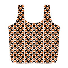 Halloween Plaids Arrow Full Print Recycle Bag (l) by ConteMonfrey